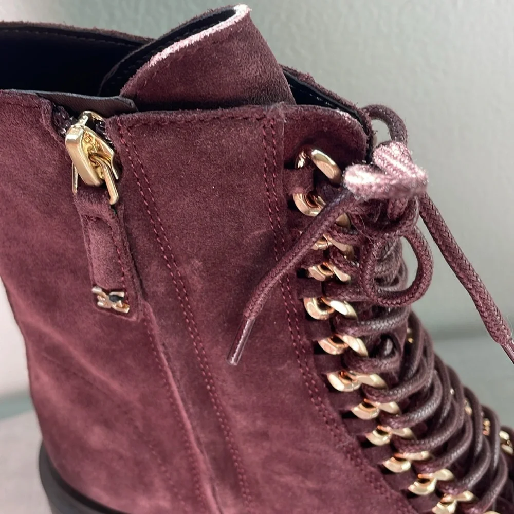 NEW! Sam Edelman Lovrin Women’s Leather Combat Boots Size 7 - Picture 8 of 12